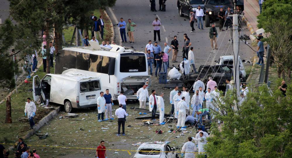 دوي انفجار بناحية سور في محافظة ديار بكر شرقي تركيا