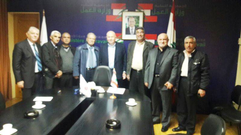 كبارة التقى وفد لجنة الانقاذ الدولية ونقابة اصحاب محطات المحروقات