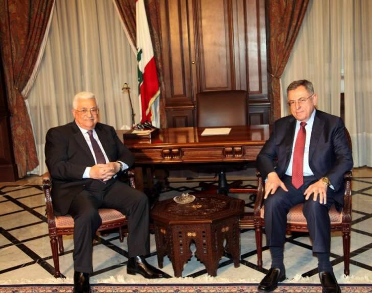 السنيورة عرض مع محمود عباس في اخر المستجدات في لبنان والمنطقة