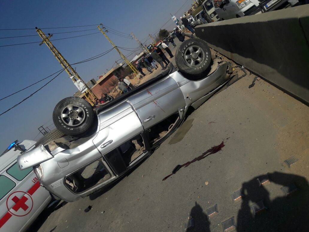 بالصور.. حادث سير مروّع في البقاع