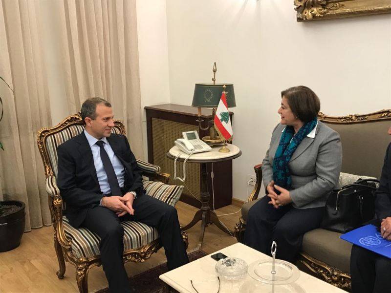 باسيل بحث مع غودو انضمام لبنان الى المنظمة الدولية للهجرة