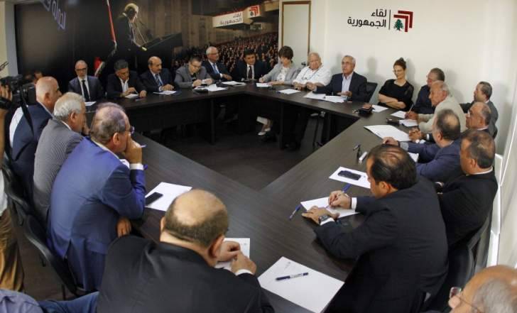 لقاء الجمهورية:لاجراء الانتخابات بموعدها وعدم اللجوء الى"تمديد الممدد"