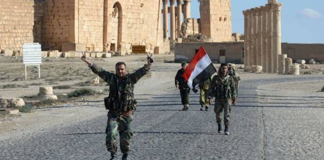 الجيش السوري وحلفاؤه يسيطرون على تدمر وسط حالة انهيار في صفوف مسلحي داعش