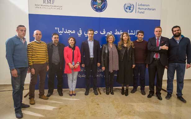 معوض دشن مشروع إنشاء
خط صرف صحّي في مجدليا