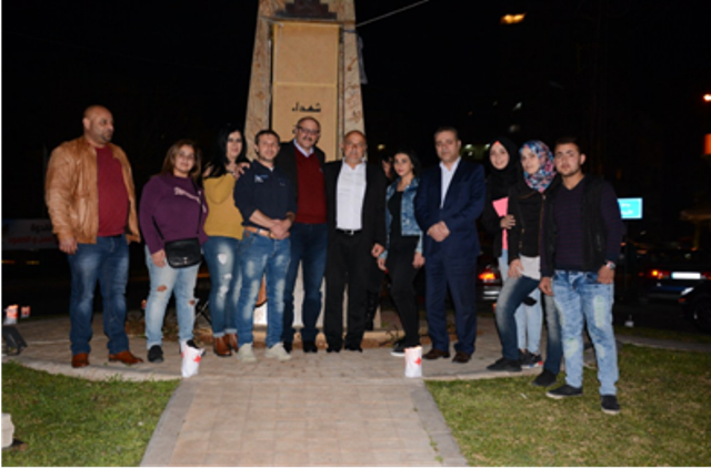 القومي احيا عيد مؤسسه باضاءة الشموع في صور