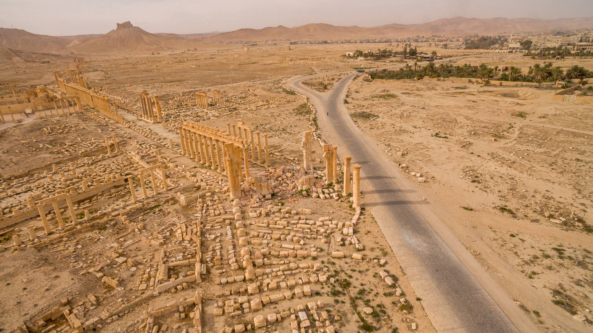 بالفيديو..مدينة تدمر بعد تحريرها من تنظيم داعش