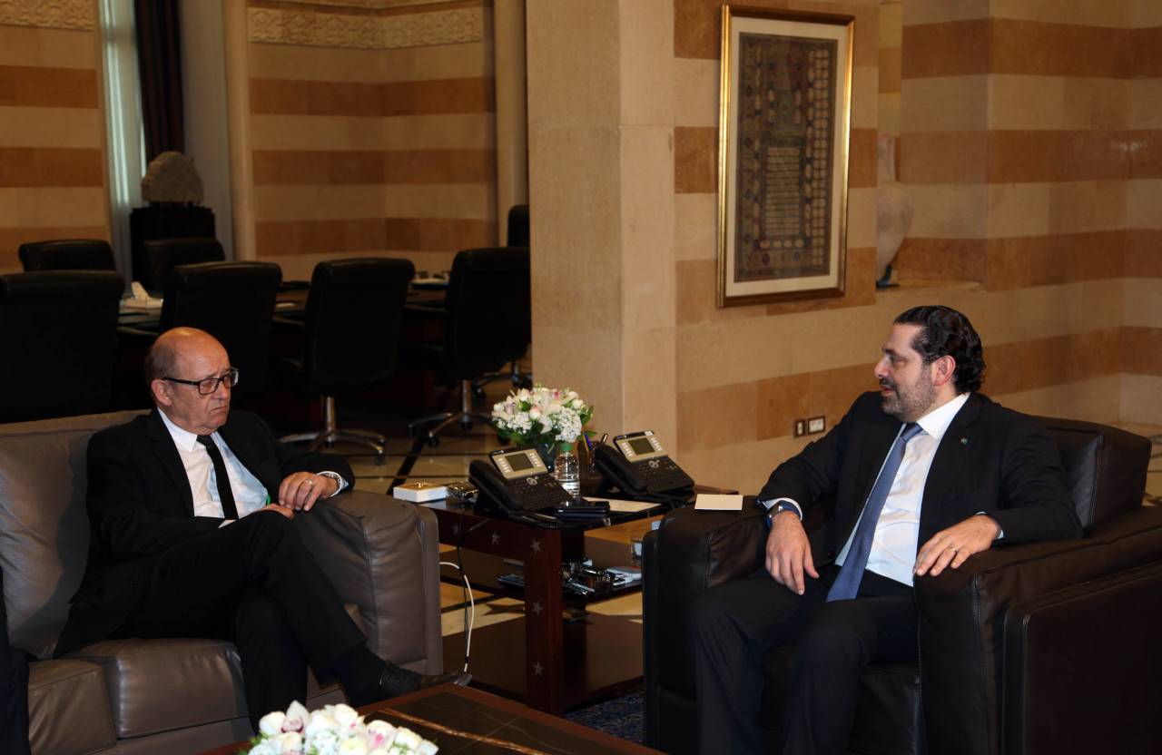 الحريري استقبل لودريان: لاستمرار الدعم الفرنسي للجيش