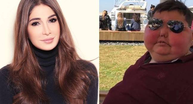 رسالة مؤثرة من ديما صادق الى الطفل مارون الذي شغل مواقع التواصل بطرافته