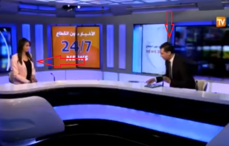 فيديو:  مذيع يفاجئ زميلته بتصرف غير متوقع على الهواء!