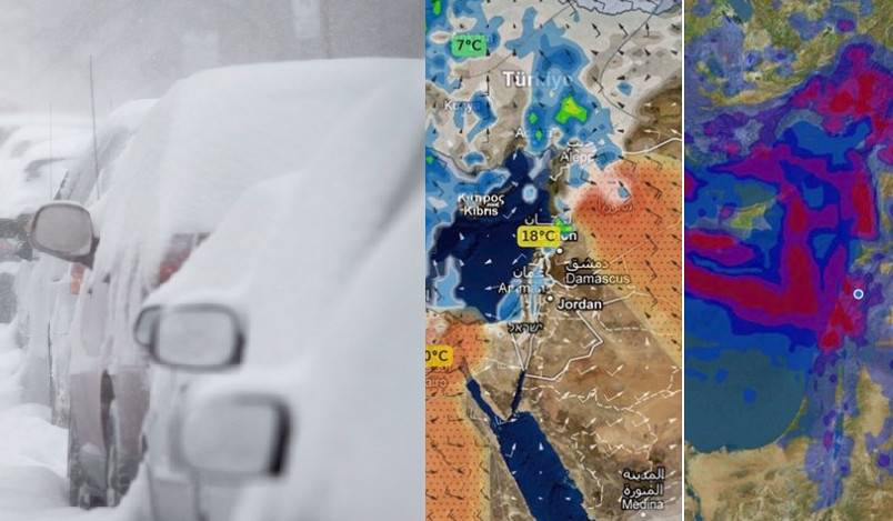 طقس عاصف ورياح باردة.. أمطار وثلوج تُسيطر على لبنان لـ85 ساعة!