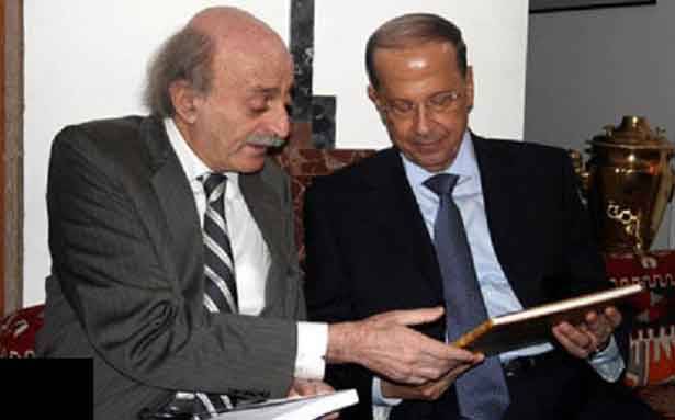 علاقة عون وجنبلاط الى مزيد من التدهور