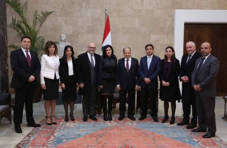 الرئيس عون استقبل وفدا من جمعية لبنانيون ووفد من تجمع العلماء المسلمين