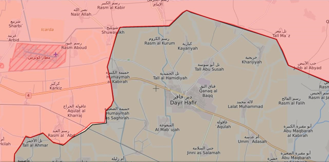 الجيش السوري يسيطر على قريتين شرق بلدة دير حافر