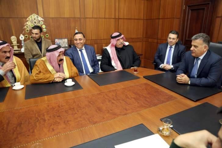 أطلع الوفد من العشائر العربية اللواء ابراهيم علي سباق ماراتون صيدا في 23 نيسان المقبل