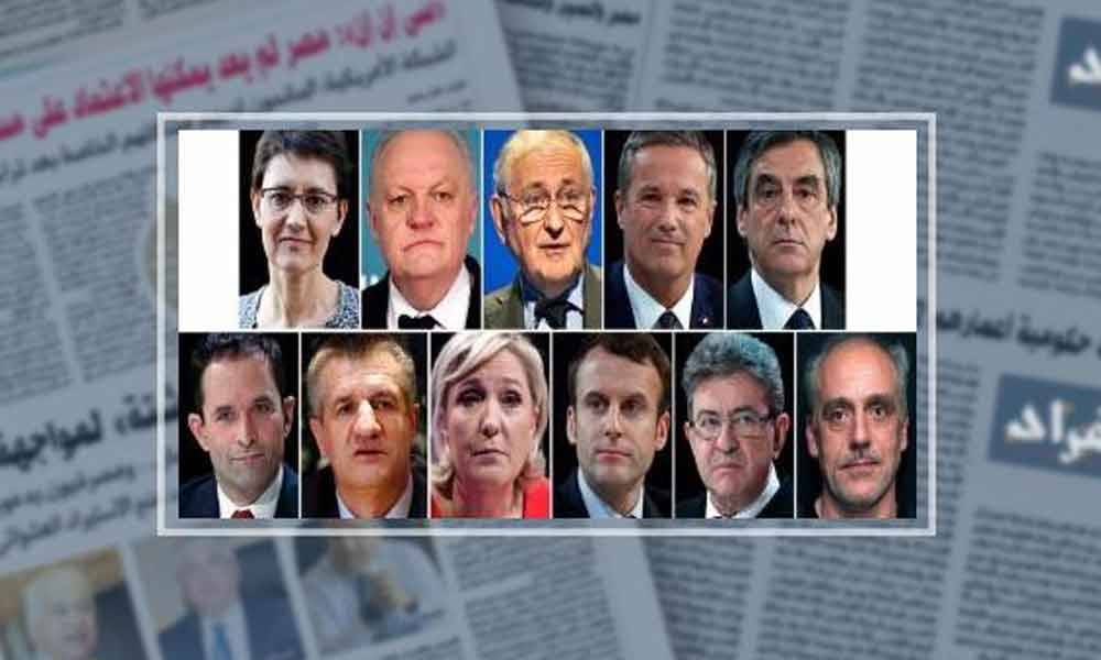 مرشحو الرئاسة الفرنسية تواجهوا في مناظرة غير مسبوقة