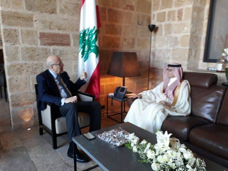 ميقاتي يلتقي القائم بالأعمال السعودي في طرابلس