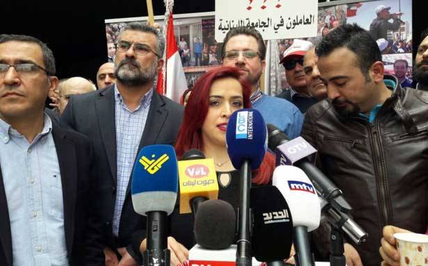 إعتصام لموظّفي الإدارة العامة أمام الـ «TVA» :
إضراب  في 6 نيسان والتصعيد حتى إقرار السلسلة