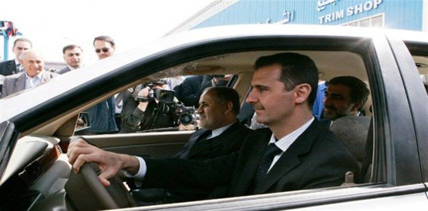 اطلقوا النار على سيارة الرئيس الأسد!!