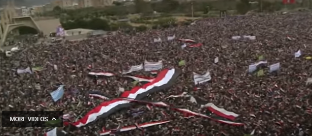 الآلاف يحتشدون في صنعاء في الذكرى الثانية لانطلاق عمليات قوات التحالف العربي