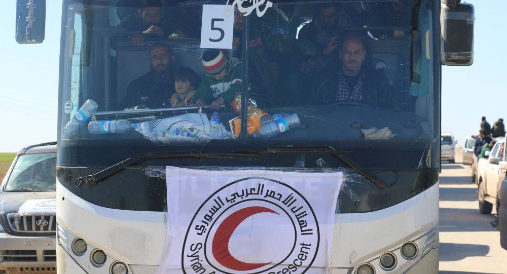 بدأ خروج الدفعة الثانية من مسلحي حي الوعر باتجاه مدينة جرابلس