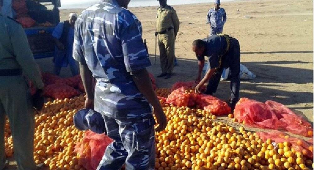 السودان يتلف البرتقال المصري على الحدود