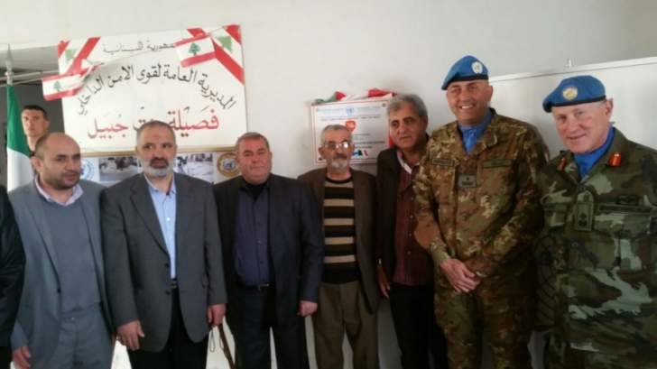الكتيبة الإيطالية تدشن مشروع تركيب فيلتر لشبكة الصرف الصحي بسراي بنت جبيل