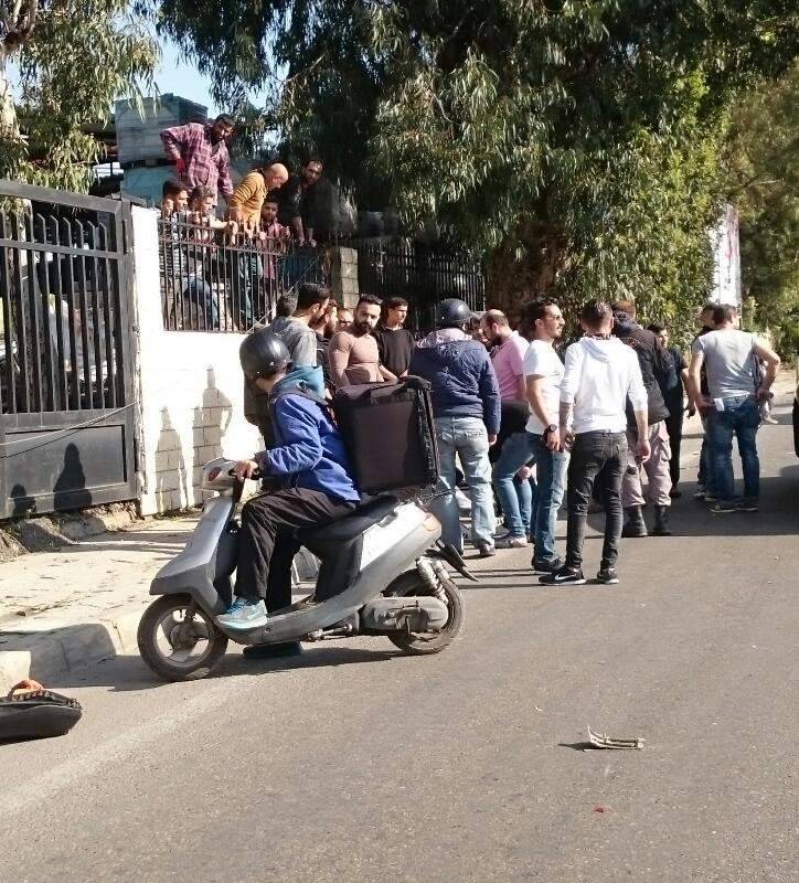 جريح بحادث سير على دراجة نارية على بوليفار كميل شمعون