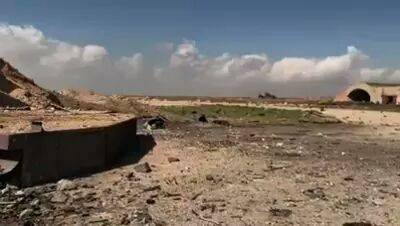 بالصور:  من داخل مطار الشعيرات في حمص