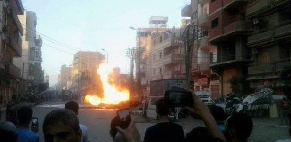 بالصور: مقتل وإصابة العشرات في تفجير قرب كنيسة بطنطا
