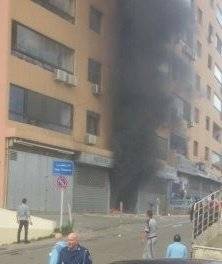 اندلاع حريق داخل متجر لبيع الأحذية في سن الفيل