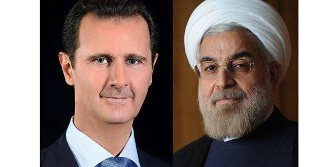 الرئيس الأسد خلال اتصال مع نظيره الايراني حسن روحاني: واشنطن فشلت في تحقيق هدفها من العدوان