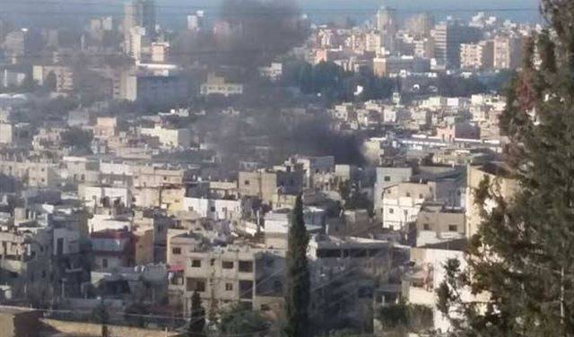 سقوط قذيفة في منزل بمنطقة الفوار في صيدا مصدرها مخيم عين الحلوة