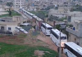وصول خمسة آلاف شخص من بلدتي كفريا والفوعة إلى حلب