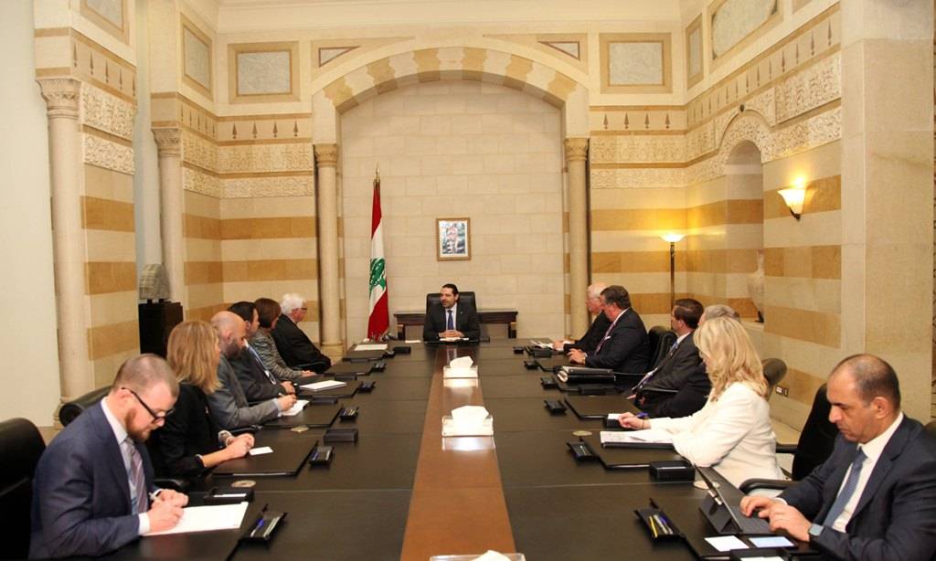 الحريري إستقبل وفد الكونغرس الأميركي وأوغاسبيان والصراف ونائبا اوروبيا وآخر فرنسيا