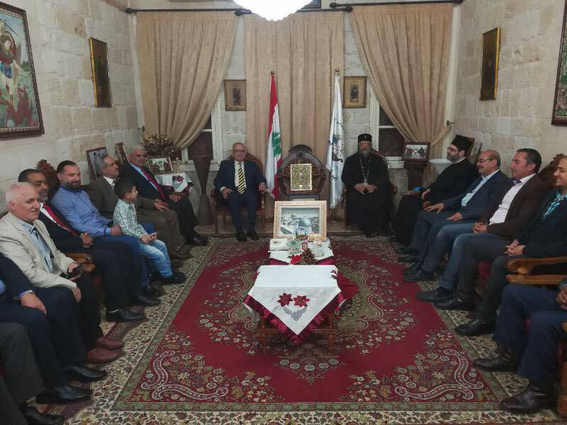 وفد من المؤتمر الشعبي زار الصراف وشخصيات مهنأ بالفصح