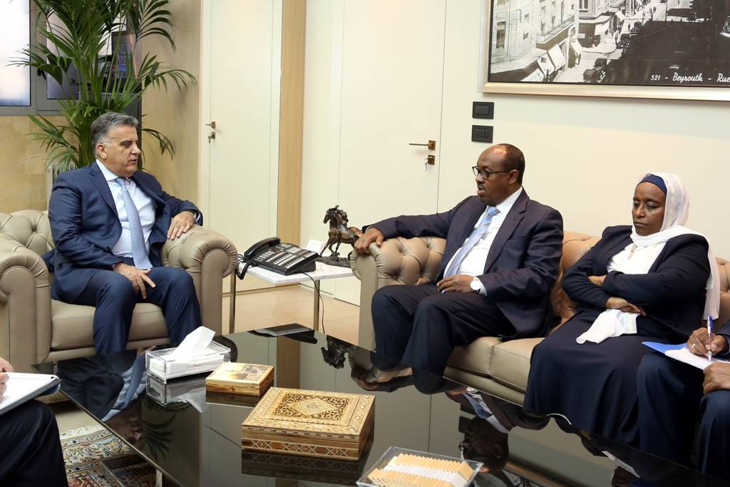 إبراهيم عرض مع مستشار وزير الخارجية الأثيوبي وسفيرة أثيوبيا أوضاع الجالية