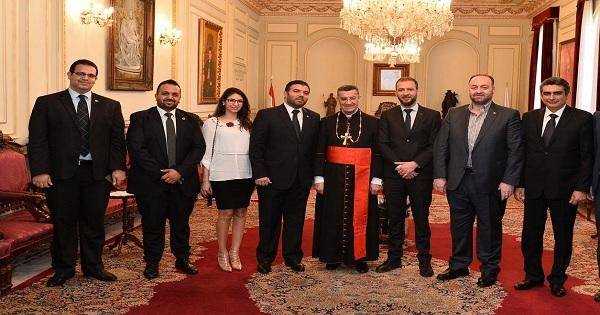 وفد من قيادة الديمقراطي زار البطريرك الراعي في بكركي