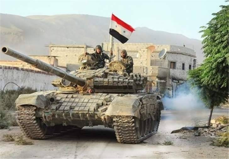 الجيش السوري يتقدم بريف دمشق الشرقي باتجاه بادية الشام