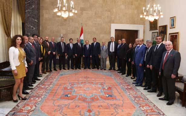 استقبل وفد «اتحاد المؤسسات السياحيّة» في لبنان
عون : الاستقرار الأمني من العوامل المشجعة
لتطوير القطاعات السياحيّة على اختلافها