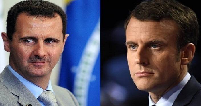في حال فوزه.. محاور أساسية في تعامل ماكرون مع سوريا والأسد