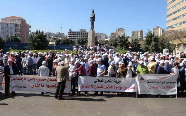 اعتصام لـ «العمّالي» ومُوظفي الضمان وهيئات نقابية
الأسمر : التصعيد مفتوح دفاعاً عن الضمان الاجتماعي