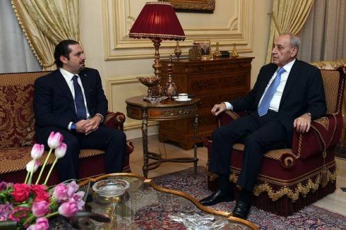 بري يستقبل في هذه الأثناء الحريري في عين التينة