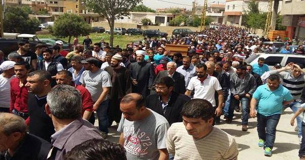 تشييع خليل صلح في بعلبك وبيان لعشيرة آل زعيتر استنكر الجريمة