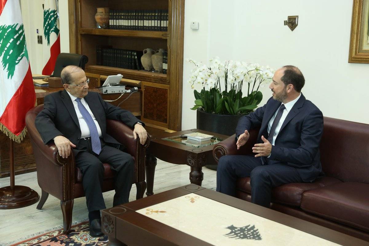 الرئيس عون إستقبل محافظ لبنان الجنوبي منصور ضو