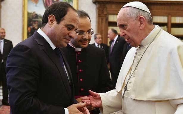 زيارة البابا الى مصر رسالة للإرهابيين