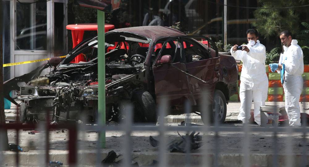 بالصور...انفجار كبير قرب السفارة الأمريكية في العاصمة الأفغانية