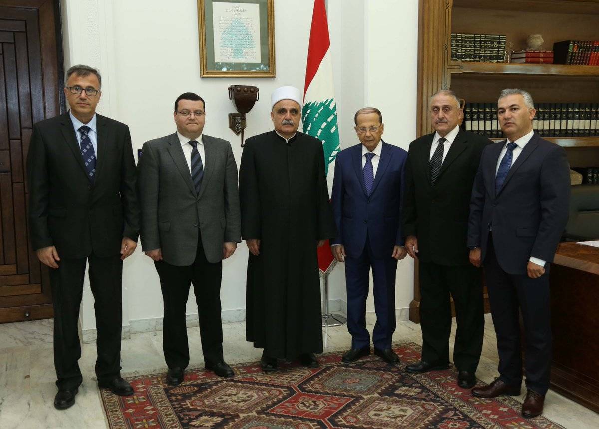الرئيس عون إستقبل وفداً من المجلس المذهبي لطائفة الموحدين الدروز موفداً من الشيخ نعيم حسن، شيخ عقل طائفة الموحدين الدروز
