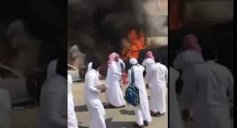 بالفيديو ...السجن والجلد بحق طلاب أحرقوا سيارة مديرهم في السعودية