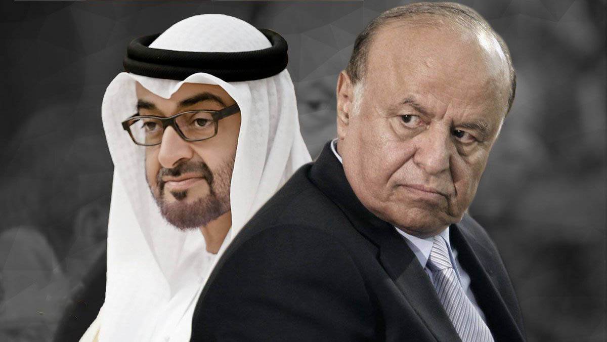 خلافات حادة بين عبد ربه منصور هادي ودولة الامارات