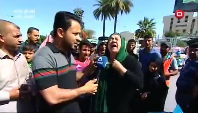 بالفيديو: سيدة تصرخ وتخلع حجابها على الهواء!